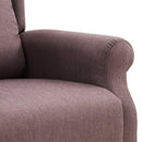 Poltrona Alzapersona Elettrica 2 Motori Reclinabile in Tessuto Beige T.