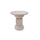 Table basse Alka Ø 40,5x41,5 cm en Acier Beige