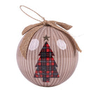 Set 14 Palle di Natale Ø7,5 cm in Polyfoam con Box Rosso, Beige e Oro