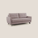 Divano Letto 3 Posti 208x97x96 cm in Tessuto Rosa