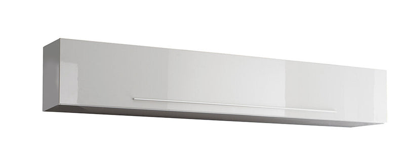 Parete Attrezzata Mobili Soggiorno 4 Mobili Sospesi in Melamina 272x36x200cm TFT Primo Bianco