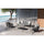 Salon de Jardin 2 Fauteuils, Canapé et Table Basse Nora en Aluminium