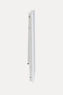 Tavolo Pieghevole Salvaspazio 80x80x74,5-76 cm Party in Legno e Laminato Bianco