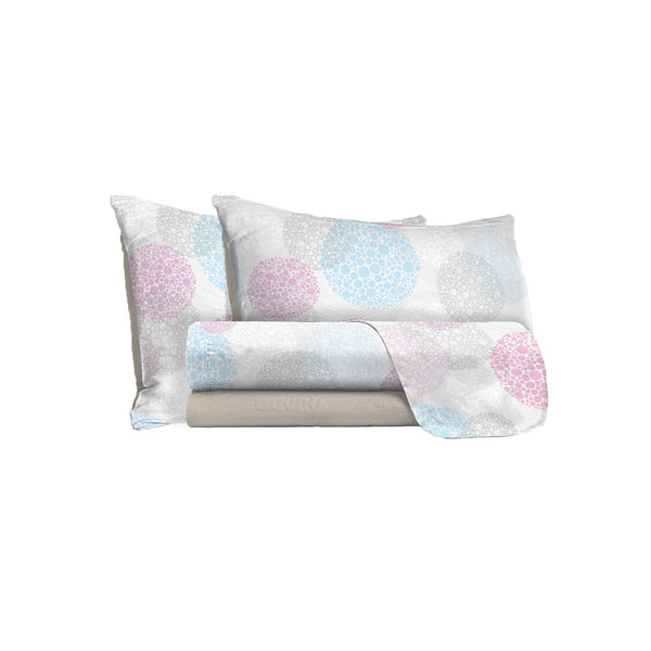 prezzo Ensemble de draps avec impression dessus et dessous et taies d'oreiller Molecule