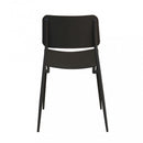 Sedia da Giardino Vega Impilabile 42x53x80 h cm in Acciaio Grigio scuro