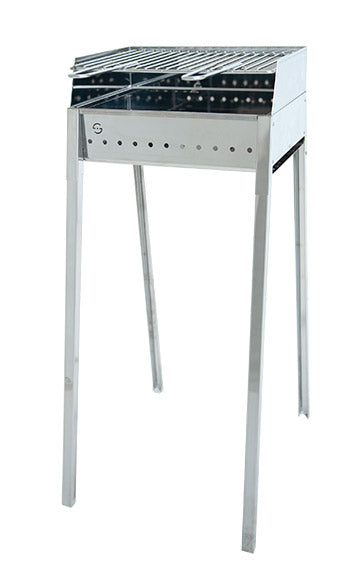 sconto Barbecue à Charbon Charcoal 40x30 cm en Acier Lisa Luxury Stromboli