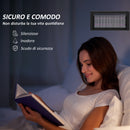 Lampada Zanzariera Elettrica 8W per Interno 49x6x25 cm con Catenella e Rete di Protezione Nero 