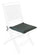 Coussin Poly180 Anthracite Assise Carrée en Tissu pour Extérieur