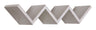 Etagère murale bibliothèque Zigzag 56x15,5 cm en bois de fibre de chêne gris éclair Nouveau