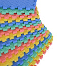 Tappeto Puzzle in EVA per Bambini Antiscivolo 16 Pezzi Multicolori 63.5x63.5x2 cm 