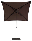 Ombrellone da Giardino 2x2 m Palo Ø38 mm in Alluminio Tessuto Dralon Acrilico Border Taupe