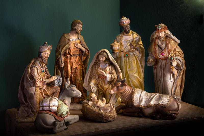 Natività 8 Personaggi 30,5 cm in Resina