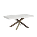 Tavolo Allungabile 200-460x90x77 cm Volantis Bianco Frassino Telaio 4C 