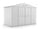 Cabane de jardin en tôle d'acier porte-outils 327x155x217 cm Enaudi Blanc