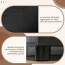 Armadietto da Ufficio Multiuso 2 Ante 80x40x80 cm con Serratura Rivestimento in Melamina Nero  