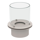 Camino a Bioetanolo Braciere da Pavimento Ø35xh55 cm per Interno ed Esterno Raffaello Ghisa Grigio