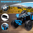 Quad Elettrico per Bambini Licenza Can-Am Renegade 12V ATV Telecomando e Ammortizzatori Blu  