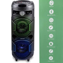 Altoparlante Cassa Speaker Bluetooth con Effetti Luce LED Portatile USB Aux MP3 Dunlop