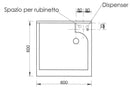 Mobile Lavatoio 60x60x85cm 2 Ante Asse in Legno Montegrappa Marella Bianco con Cesto