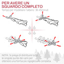 Albero di Natale Artificiale 150 cm 847 Rami Apertura Automatica Verde 