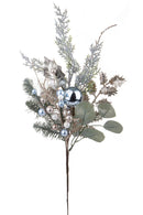 Set 6 Rami Artificiali Tralcio con Sfere 66 cm in Sintetico