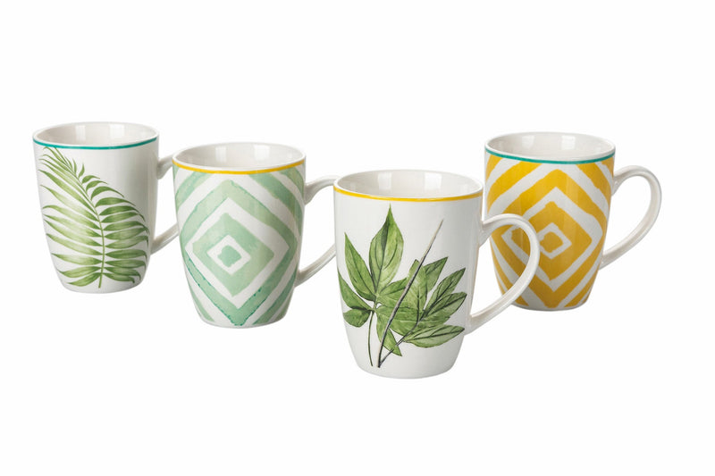 Set 20 Tazze in Porcellana 300 ml Villa d'Este Home Tivoli Oriental Botanique