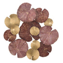 Pannello Round Leaf 68,5x6x66,5 cm in Ferro Multicolor