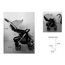 Passeggino Leggero per Bambini Reversibile Trupia Z8 Azzurro