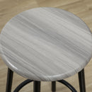 Set da Pranzo 5 Pezzi con Bancone da Bar 110x50x89,5 cm e Sgabelli in Legno e Metallo in Legno e Metallo  