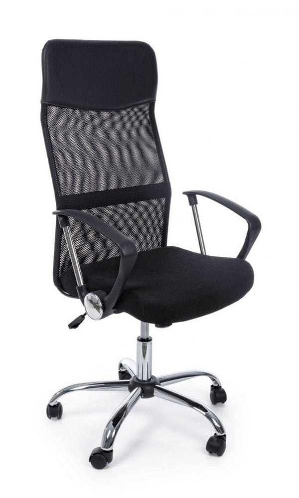online Fauteuil de bureau exécutif en tissu maille Dakar noir et simili cuir