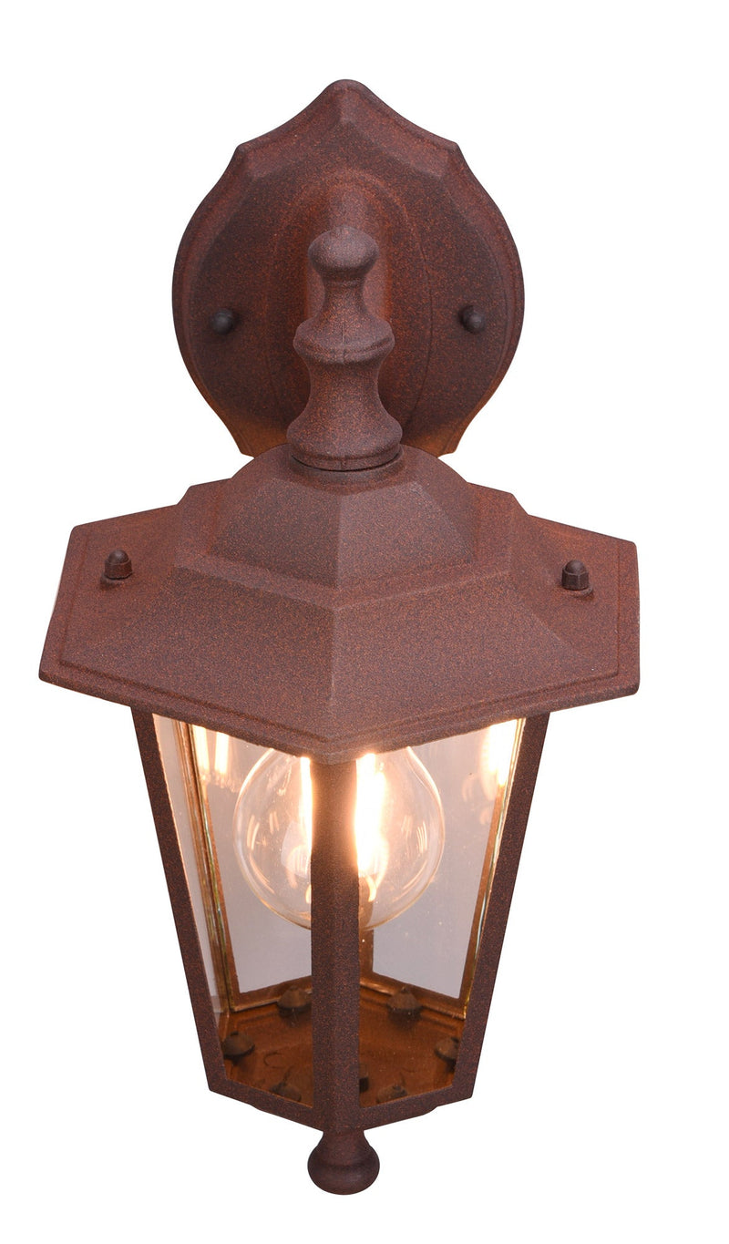 Applique da Esterno Attacco E27 in Alluminio Ruggine 