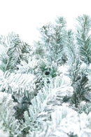 Albero di Natale Artificiale Slim Innevato 180 cm 436 Rami Soriani Sestriere Verde
