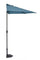 Kalife Mezzaluna Parasol de jardin en aluminium nuage 2,7 m