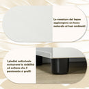 Mobile Ufficio Armadietto Porta Documenti Multiuso 80x40x80 cm con Serratura Bianco      