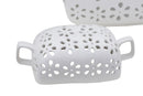 Vaso Flowery 31,5x13x34 cm Porcellana