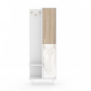 Mobile bagno Kuban bianco rovere 64x30x178 cm