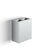 Pattumiera a Muro a 2 Scomparti Totale 40 L 51x28x56 cm con Contenitori Interni in Acciaio Verniciato Grigio