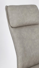 Set 2 Sedie 48x64x92h cm Lawrence Pu Tortora 