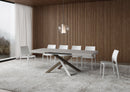 Tavolo Allungabile 120/380x90 cm Volantis Cashmere Gambe Multicolore 4/C      