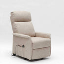 Poltrona Alzapersona Elettrica 1 Motore 73x94x103 cm in Tessuto Beige