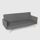 Divano Letto Clic Clac 182x64x80 cm in Tessuto Grigio Scuro