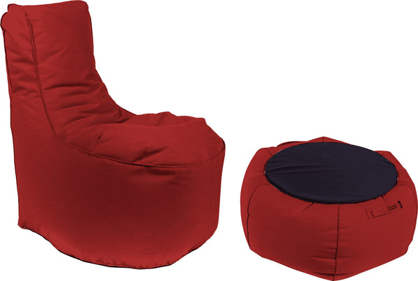 Fauteuil Pouf et Table Basse Acrylique Bordeaux Pomodone sconto