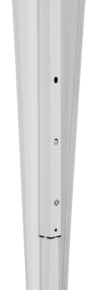 Gazebo da Giardino Pieghevole 3x3m Telo in Poliestere e PVC con Ventilazione Taddei Automatico Bianco