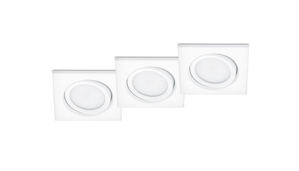 Éclairage intérieur LED encastré en métal blanc mat online