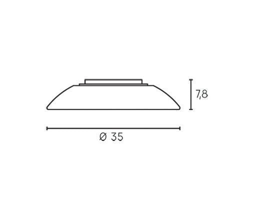 Plafoniera Tonda da Interno a LED 9W 4000K Sovil Bianca