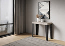 Consolle Allungabile 90-300x40x77 cm Flame Cashmere Telaio Antracite 