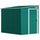 Capanno Porta Attrezzi 1,5x2m con Base Porta Scorrevole e Tetto Inclinato in Metallo Verde
