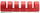Porte-vélos 5 places en fer 90x30x23 cm Porte-vélos Belfer 42/PB Rouge