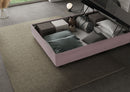 Letto Matrimoniale Francese Imbottito in Microfibra Antea Large Glicine Varie Misure