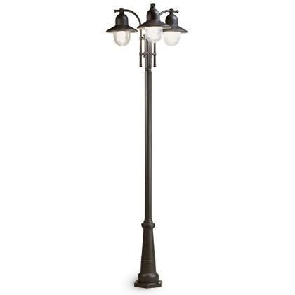 Lampe Palo Alto à trois lumières pour l'extérieur de couleur grise Ice Line Livos acquista